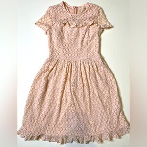 Altar'd State Pink A-Line Off the Shoulder Formal Dress